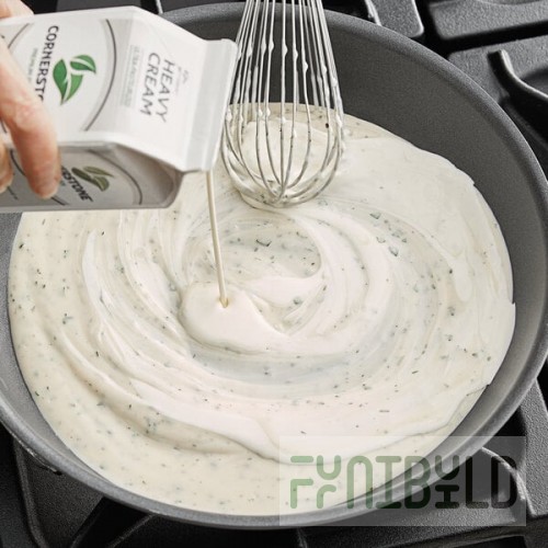 1 Qt. Grade A Ultra-Pasteurized 40% Heavy Cream - 12/Case
