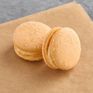Macaron Centrale Vegan Mango Coconut Macaron - 24/Case Macaron Centrale Vegan Mango Coconut Macaron - 24/Case