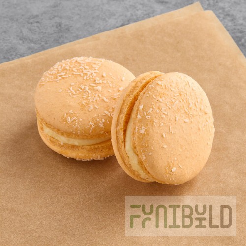 Macaron Centrale Vegan Mango Coconut Macaron - 24/Case
