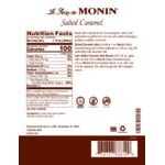 Monin Premium Salted Caramel Flavoring Syrup 750 mL