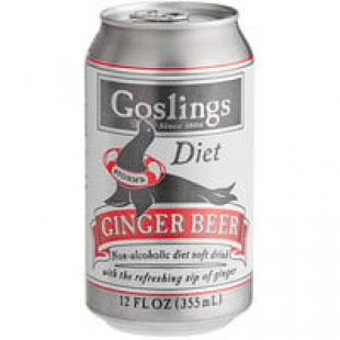 Goslings Diet Ginger Beer 1 Liter - 12/Case