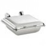 Vollrath 4644025 Mirage® 5.6 Qt. 2/3 Size Square Induction Chafer with Stainless Steel Top and 2/3 Size, 2.5