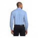 Port Authority S608 Unisex Customizable Light Blue / Light Stone Long Sleeve Wrinkle-Resistant Easy-Care Dress Shirt - 3X