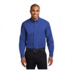 Port Authority S608 Unisex Customizable Light Blue / Light Stone Long Sleeve Wrinkle-Resistant Easy-Care Dress Shirt - 3X