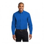 Port Authority S608 Unisex Customizable Light Blue / Light Stone Long Sleeve Wrinkle-Resistant Easy-Care Dress Shirt - 3X