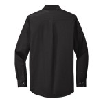 Port Authority S608 Unisex Customizable Black / Light Stone Long Sleeve Wrinkle-Resistant Easy-Care Dress Shirt - 2X