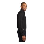 Port Authority S608 Unisex Customizable Black / Light Stone Long Sleeve Wrinkle-Resistant Easy-Care Dress Shirt - 2X
