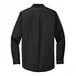 Port Authority S608 Unisex Customizable Black / Light Stone Long Sleeve Wrinkle-Resistant Easy-Care Dress Shirt - 2X
