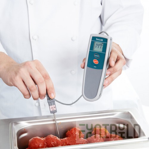 Taylor 9405 Waterproof Thermocouple Thermometer - Type-K with Probe, -40 to 500 Degrees Fahrenheit