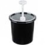 Cambro 1.7 Qt. Black Insulated ColdFest Condiment Dispenser Kit with Standard Pump and Cover Cambro 1.7 Qt. Black Insulated ColdFest Condiment Dispenser Kit with Standard Pump and Cover