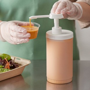 Choice Condiment Pump Kit with 1 oz. Pump and 1 Qt. Jug Choice Condiment Pump Kit with 1 oz. Pump and 1 Qt. Jug