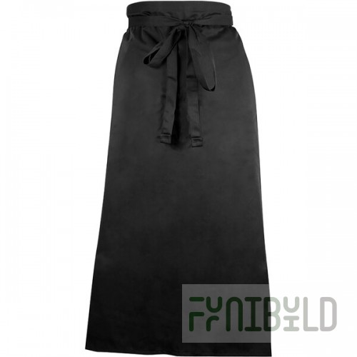 Mercer Culinary M61130BK Genesis® Black Poly-Cotton Bistro Apron - 33
