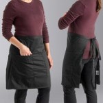 Mercer Culinary M61130BK Genesis® Black Poly-Cotton Bistro Apron - 33 Mercer Culinary M61130BK Genesis® Black Poly-Cotton Bistro Apron - 33
