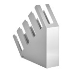 ServSense Stainless Steel 4-Section Slanted Countertop Cup / Lid Organizer