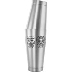 Barfly® 28 oz. & 18 oz. Stainless Steel Skull 2-Piece Cocktail Shaker M37009SKU Barfly® 28 oz. & 18 oz. Stainless Steel Skull 2-Piece Cocktail Shaker M37009SKU