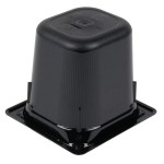 Vollrath 8066420 Super Pan® 1/6 Size Black Polycarbonate Food Pan - 6