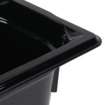 Vollrath 8066420 Super Pan® 1/6 Size Black Polycarbonate Food Pan - 6