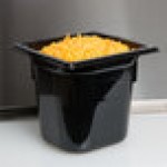 Vollrath 8066420 Super Pan® 1/6 Size Black Polycarbonate Food Pan - 6