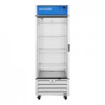 Summit Appliance AFG26MLLH Accucold ACR Series 21.34 Cu. Ft. White / Blue Glass Door Reach-In Medical Freezer with Left-Hand Swing Door - 115V Summit Appliance AFG26MLLH Accucold ACR Series 21.34 Cu. Ft. White / Blue Glass Door Reach-In Medical Freezer with Left-Hand Swing Door - 115V