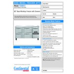 Continental Refrigerator FA60N-D 60 Continental Refrigerator FA60N-D 60