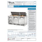 True TFP-72-30M-D-2-HC 72 1/8 True TFP-72-30M-D-2-HC 72 1/8