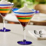 Acopa Tropic 24 oz. Martini Glass with Blue Rim and Base - 12/Case Acopa Tropic 24 oz. Martini Glass with Blue Rim and Base - 12/Case