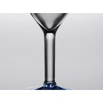 Acopa Tropic 24 oz. Martini Glass with Blue Rim and Base - 12/Case Acopa Tropic 24 oz. Martini Glass with Blue Rim and Base - 12/Case