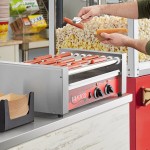 Avantco RG1824 24 Hot Dog Roller Grill with 9 Rollers - 120V, 750W