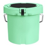 CaterGator CCG20SF Seafoam 20 Qt. Round Rotomolded Outdoor Cooler / Ice Chest