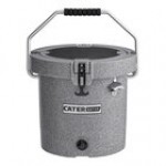 CaterGator CCG20SF Seafoam 20 Qt. Round Rotomolded Outdoor Cooler / Ice Chest
