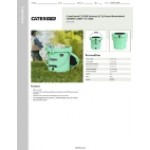 CaterGator CCG20SF Seafoam 20 Qt. Round Rotomolded Outdoor Cooler / Ice Chest