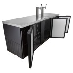 Continental Refrigerator KC90N Double Tap Kegerator Beer Dispenser - Black, (4) 1/2 Keg Capacity Continental Refrigerator KC90N Double Tap Kegerator Beer Dispenser - Black, (4) 1/2 Keg Capacity