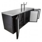 Continental Refrigerator KC90N Double Tap Kegerator Beer Dispenser - Black, (4) 1/2 Keg Capacity Continental Refrigerator KC90N Double Tap Kegerator Beer Dispenser - Black, (4) 1/2 Keg Capacity
