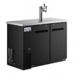 Avantco UDD-48-HC Triple Tap Kegerator Beer Dispenser - Black, (2) 1/2 Keg Capacity