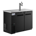 Avantco UDD-48-HC Triple Tap Kegerator Beer Dispenser - Black, (2) 1/2 Keg Capacity