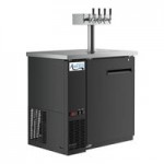 Avantco UDD-48-HC Triple Tap Kegerator Beer Dispenser - Black, (2) 1/2 Keg Capacity