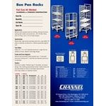 Channel 412S-OR Side Load Stainless Steel Bun Pan Oven Rack - 15 Pan