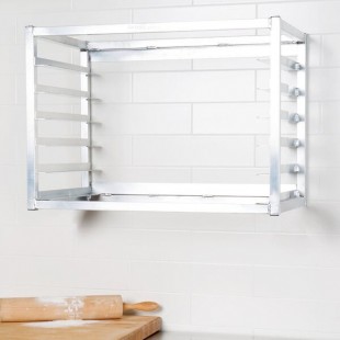 Channel AWM-6 6 Pan Side Load Wall Mount Sheet / Bun Pan Rack - Assembled Channel AWM-6 6 Pan Side Load Wall Mount Sheet / Bun Pan Rack - Assembled