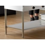 Avantco STE-4SH Four Pan Open Well Electric Steam Table with Undershelf - 208/240V, 3000W