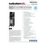 Moffat E33T5/P10M Turbofan Bolt Half Size Electric Touch Screen Convection Oven with Steam Injection and 10 Tray Holding Cabinet / Proofer - 208V, 1 Phase