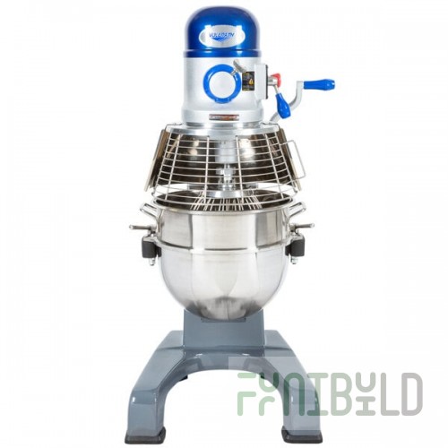 Vollrath 40758 30 Qt. Planetary Floor Mixer with Guard & Standard Accessories - 120V, 1 hp