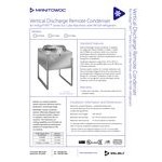 Manitowoc JCT1200 Vertical Discharge Remote Ice Machine Condenser - 208/230V
