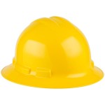 Cordova Duo Safety Yellow Full-Brim Style Hard Hat with 6-Point Ratchet Suspension