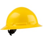 Cordova Duo Safety Yellow Full-Brim Style Hard Hat with 6-Point Ratchet Suspension