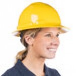 Cordova Duo Safety Yellow Full-Brim Style Hard Hat with 6-Point Ratchet Suspension