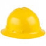 Cordova Duo Safety Yellow Full-Brim Style Hard Hat with 6-Point Ratchet Suspension
