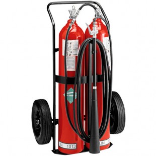 Badger 22725 100 lb. Mobile Carbon Dioxide Self-Expelling Fire Extinguisher - UL Rating 20B:C Badger 22725 100 lb. Mobile Carbon Dioxide Self-Expelling Fire Extinguisher - UL Rating 20B:C