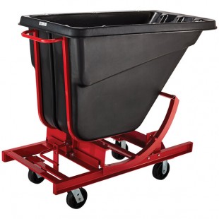 Rubbermaid® FG105443BLA Black 0.5 Cubic Yard Self Dumping Hopper with 6 Rubbermaid® FG105443BLA Black 0.5 Cubic Yard Self Dumping Hopper with 6