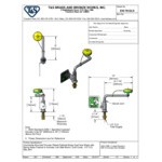 T&S EW-7612LH Swing Away Eyewash Unit - Left Counter Mount