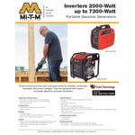 Mi-T-M Gasoline-Powered Portable Inverter Generator with Recoil Pull Start GEN-2500-IMM1 - 2,300/2,500W Mi-T-M Gasoline-Powered Portable Inverter Generator with Recoil Pull Start GEN-2500-IMM1 - 2,300/2,500W